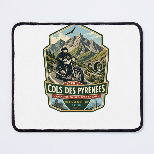 Item preview, Scenic Cols Des Pyrénées Atlantic To Mediterranean France Motorcycle Biker Road Trip Travel designed and sold by Simsimah26Parks.
