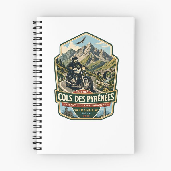 Item preview, Scenic Cols Des Pyrénées Atlantic To Mediterranean France Motorcycle Biker Road Trip Travel designed and sold by Simsimah26Parks.
