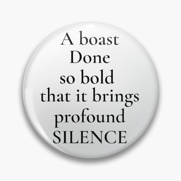 Item preview, The silencing boast designed and sold by The WordCatcher Street.