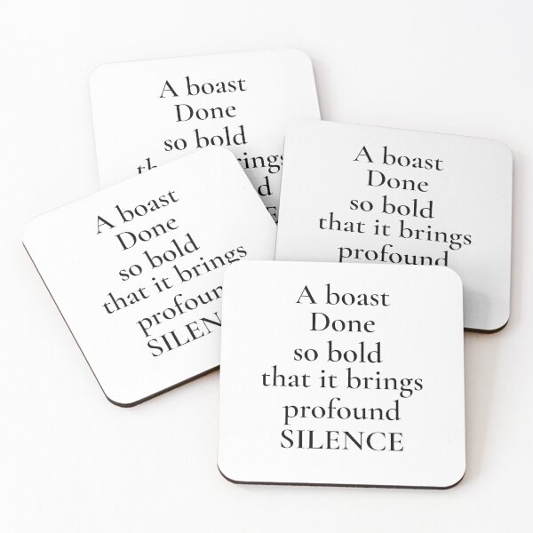 Item preview, The silencing boast designed and sold by The WordCatcher Street.