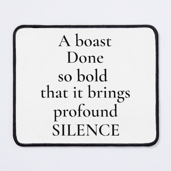 Item preview, The silencing boast designed and sold by The WordCatcher Street.