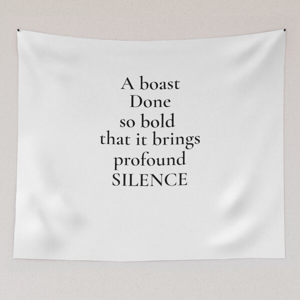 Item preview, The silencing boast designed and sold by The WordCatcher Street.
