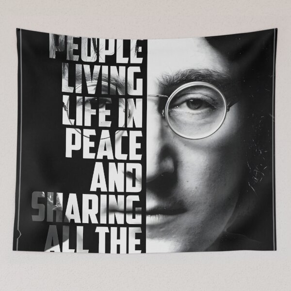 Item preview, John Lennon Original Custom Vintage Music Poster Wall Art designed and sold by Cool Robot Bro..