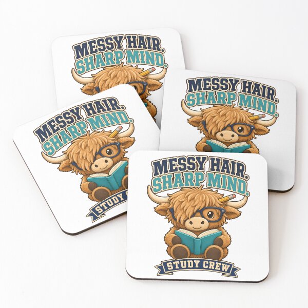 Item preview, Back to School Highland Cow Study Crew designed and sold by Fenay Designs.