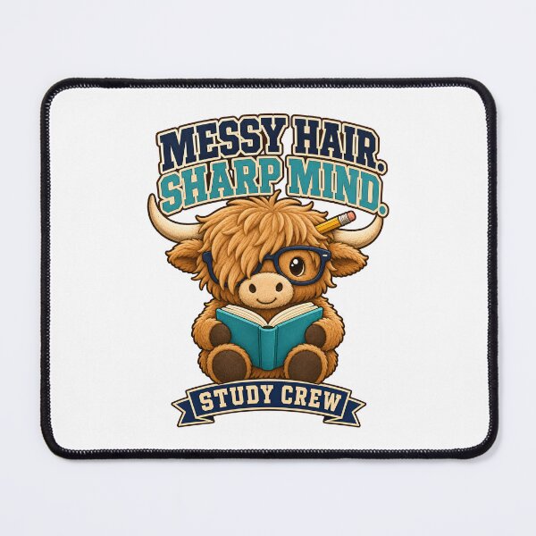 Item preview, Back to School Highland Cow Study Crew designed and sold by Fenay Designs.