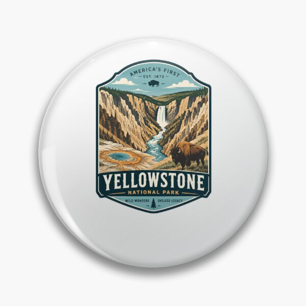 Artikelvorschau, Amerikas erster Nationalpark (gegr. 1872): Yellowstone-Nationalpark – Wilde Wunder – Endloses Erbe – Nationalpark – Reisen – Besucher entworfen und verkauft von Simsimah26Parks.