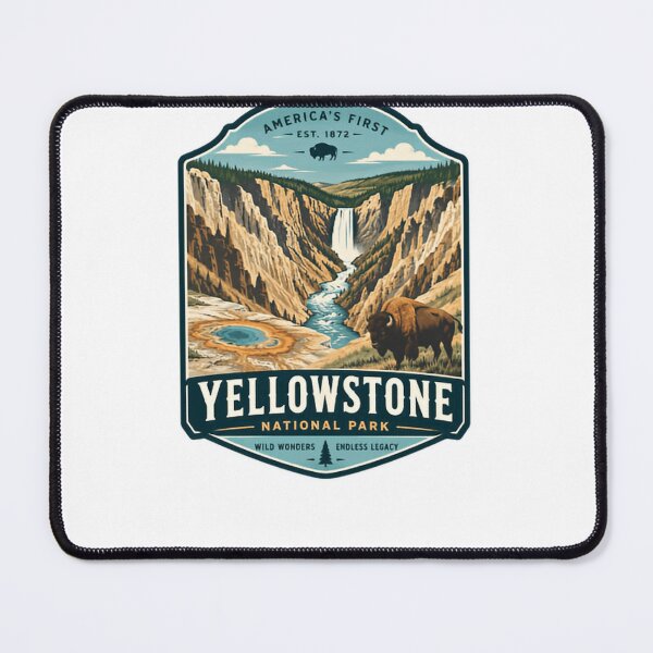 Item preview, America's First Est. 1872 Yellowstone National Park Wild Wonders Endless Legacy National Park Travel Visitor designed and sold by Simsimah26Parks.