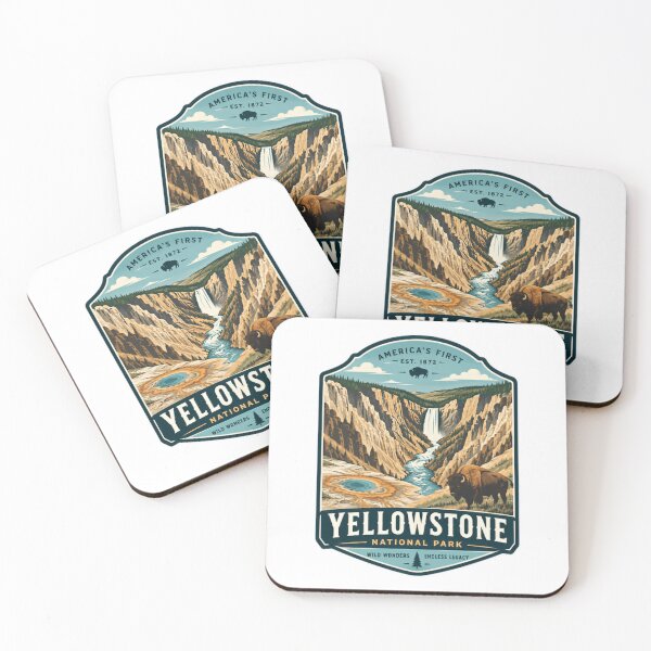 Item preview, America's First Est. 1872 Yellowstone National Park Wild Wonders Endless Legacy National Park Travel Visitor designed and sold by Simsimah26Parks.