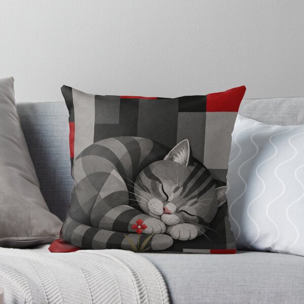 Item preview, Sleepy Alley Gray Stripes designed and sold by Mindworx21.