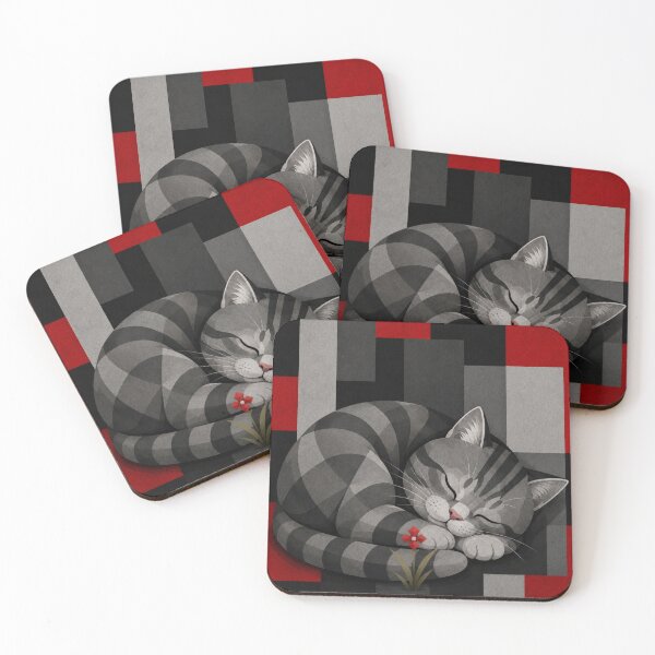 Item preview, Sleepy Alley Gray Stripes designed and sold by Mindworx21.