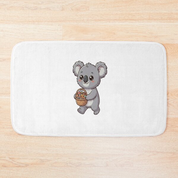 Item preview, Cute Koala Carrying Mushroom Basket designed and sold by Ella_Sketch.