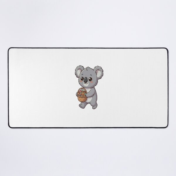 Item preview, Cute Koala Carrying Mushroom Basket designed and sold by Ella_Sketch.