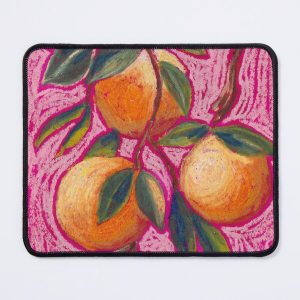 Item preview, Orange branch on pink background designed and sold by ingridhurlen.
