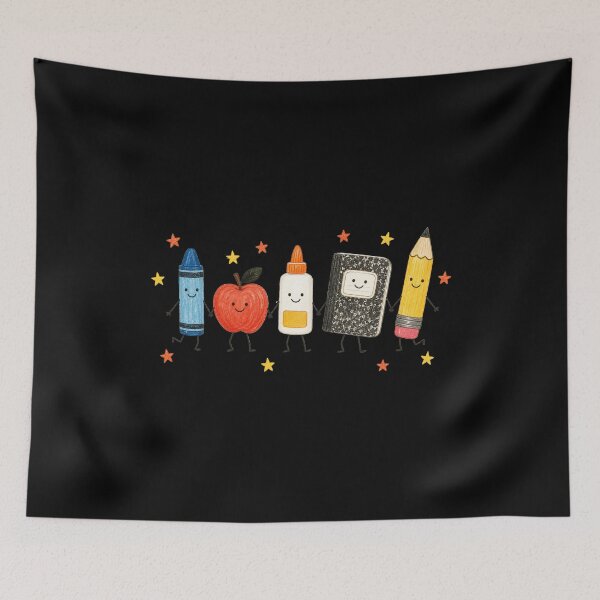 Item preview, Cute School Supplies Friendship Squad designed and sold by AMICO77.