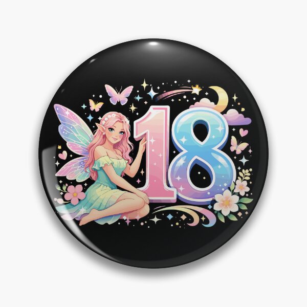 Item preview, 18th Birthday Elf – Retro Pastel Advertising Print designed and sold by Pineapple-Tree.
