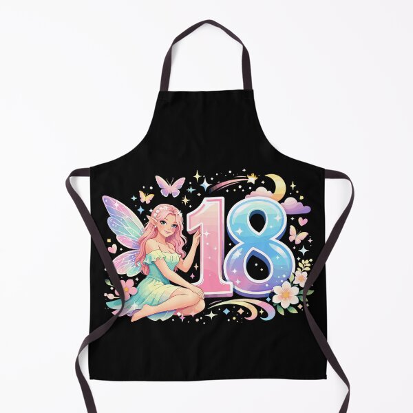 Item preview, Elfo del 18º cumpleaños – Impresión publicitaria retro en tonos pastel designed and sold by Pineapple-Tree.