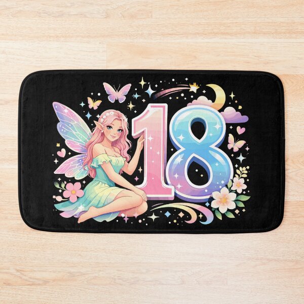 Item preview, 18th Birthday Elf – Retro Pastel Advertising Print designed and sold by Pineapple-Tree.