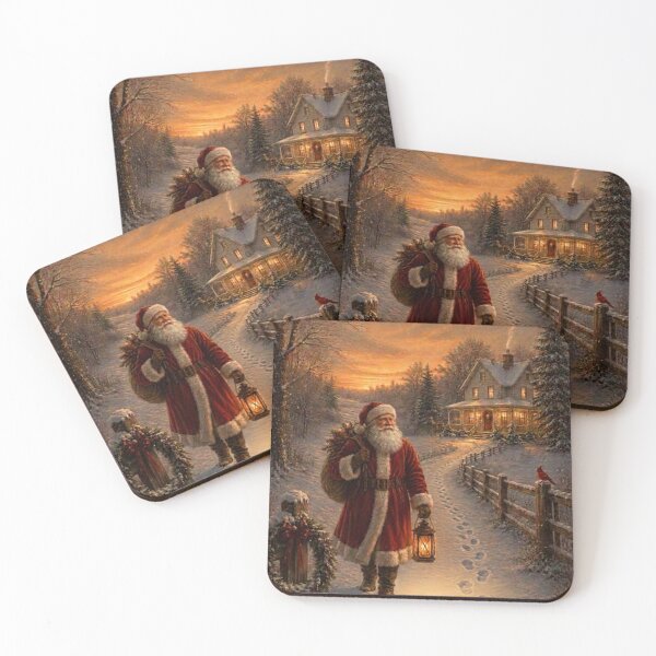 Item preview, Christmas Canvas Art | Winter Cottage Artwork, Snowy Christmas Scene Home Decor designed and sold by PixelExpressStudio.