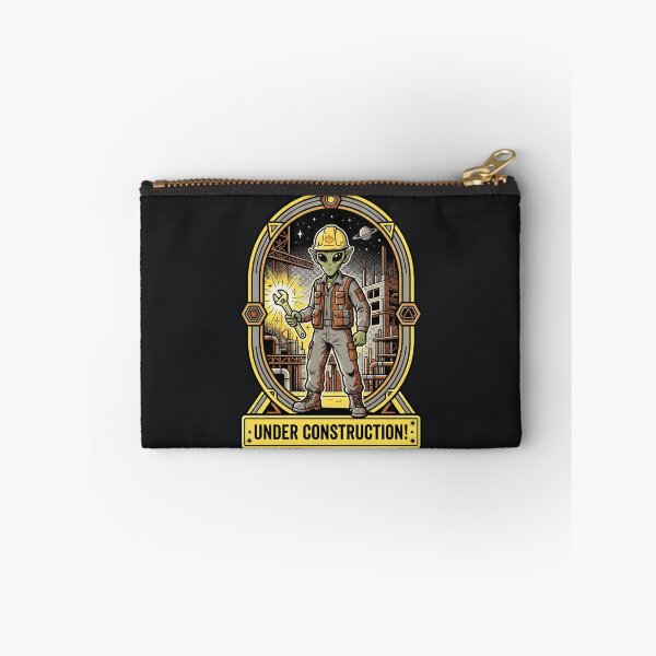 Item preview, Alien Construction Worker Wrench Retro Industrial Graphic designed and sold by DuckOddity.