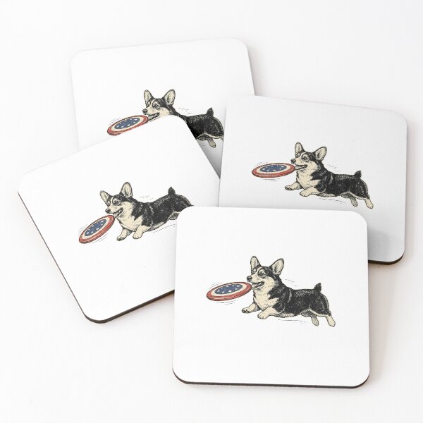 Item preview, Patriotic Frisbee Corgi designed and sold by Roy & Tiffany.