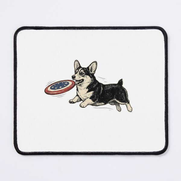Item preview, Patriotic Frisbee Corgi designed and sold by Roy & Tiffany.