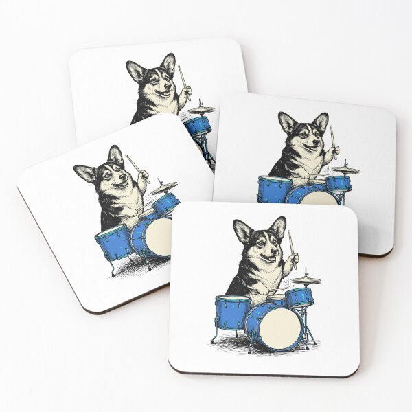 Item preview, Drummer Corgi Band designed and sold by Roy & Tiffany.