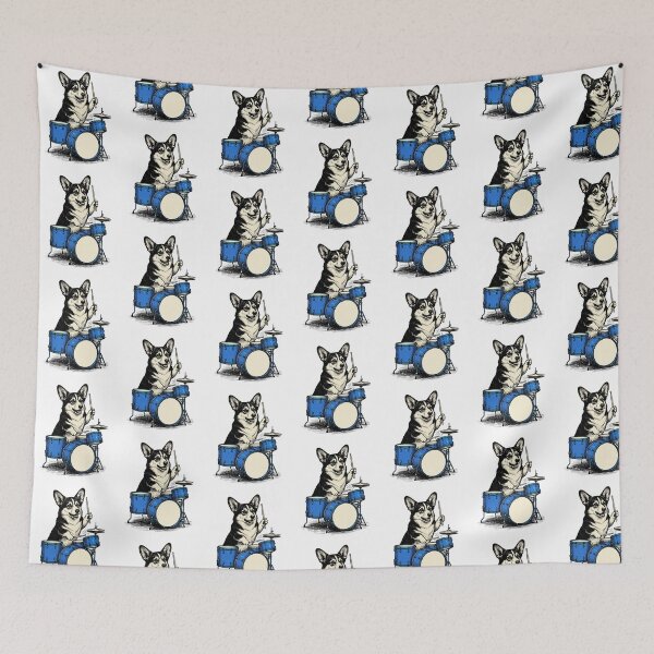 Item preview, Drummer Corgi Band designed and sold by Roy & Tiffany.