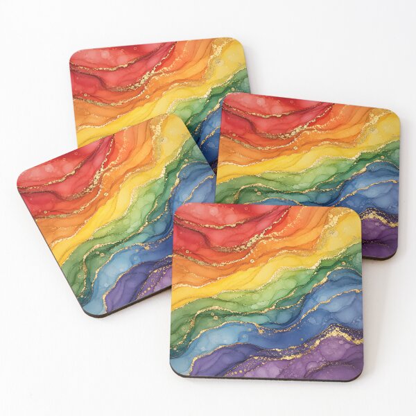 Item preview, LGBTQ Rainbow Marble - Pride Colors designed and sold by Travelslightly.