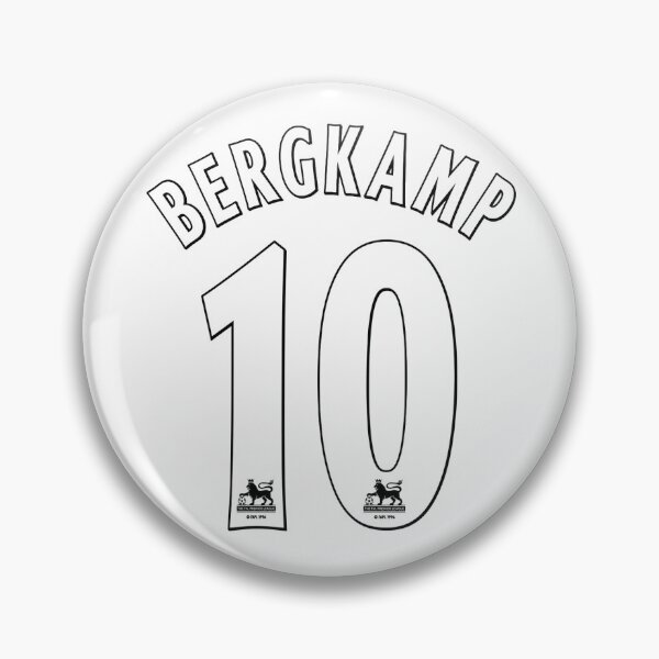 Item preview, Dennis Bergkamp #10 Arsenal Jersey Name & Number designed and sold by FanFueledStickers.