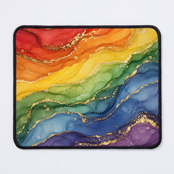 Item preview, LGBTQ Rainbow Marble - Pride Colors designed and sold by Travelslightly.