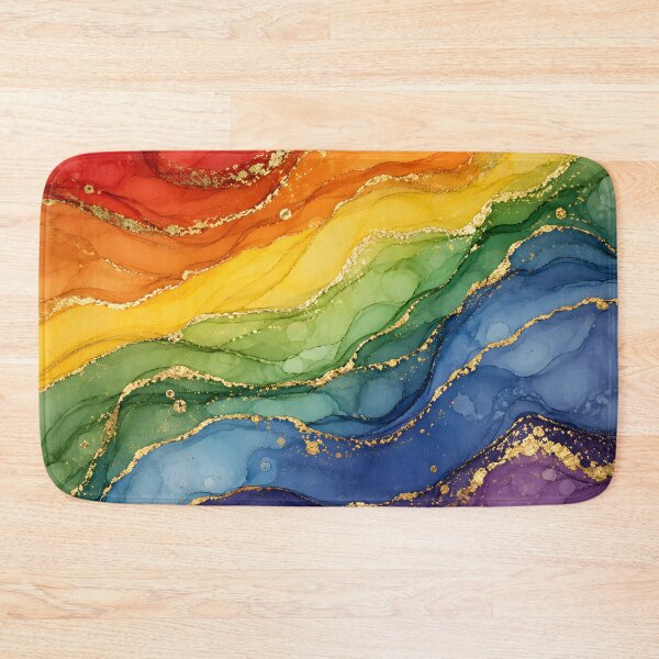 Item preview, LGBTQ Rainbow Marble - Pride Colors designed and sold by Travelslightly.