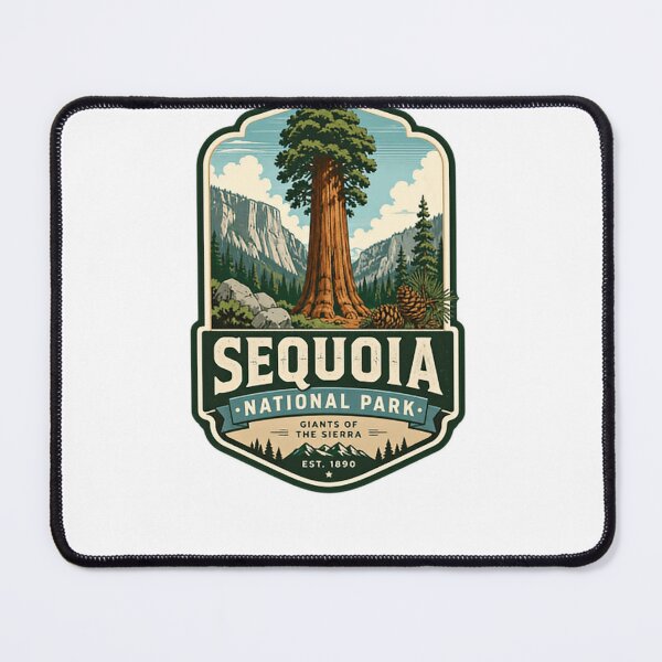 Item preview, Sequoia National Park Giants Of The Sierra Est. 1890 California Traveler Nature Lover designed and sold by Simsimah26Parks.