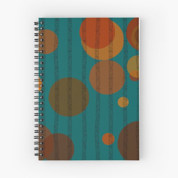 Item preview, Abstract composition with orange bubbles and disrupted stripes 05 designed and sold by StefanStudioArt.