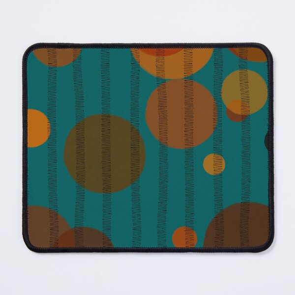 Item preview, Abstract composition with orange bubbles and disrupted stripes 05 designed and sold by StefanStudioArt.