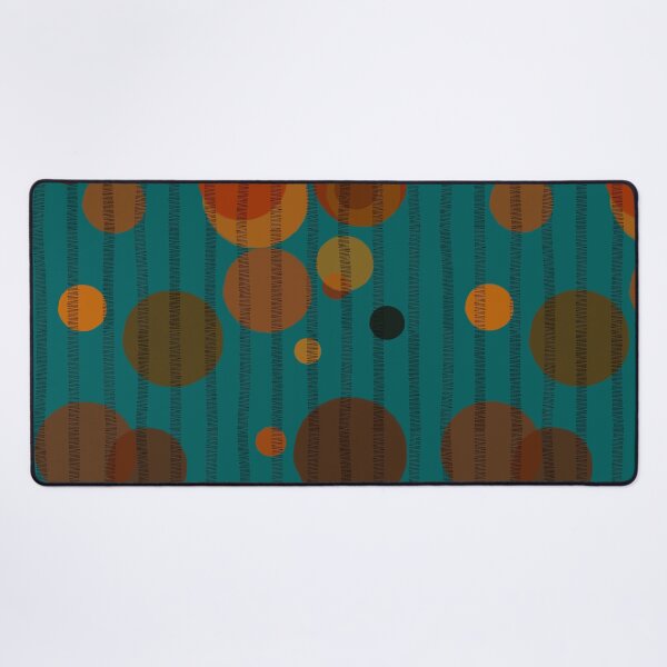 Item preview, Abstract composition with orange bubbles and disrupted stripes 05 designed and sold by StefanStudioArt.