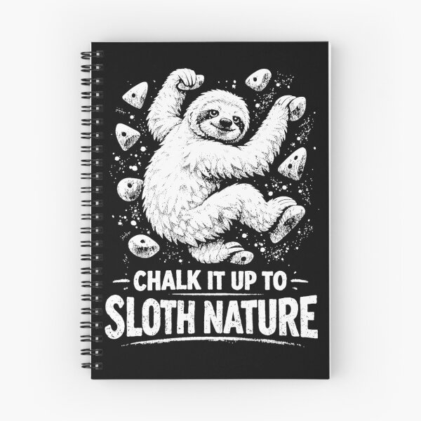 Item preview, Sloth bouldering – Chalk It Up Design designed and sold by Pineapple-Tree.