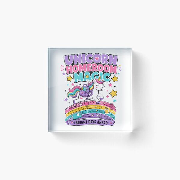 Item preview, Back to School Unicorn Homeroom Magic designed and sold by Fenay Designs.