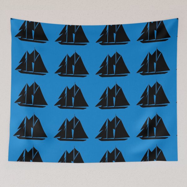 Item preview, Schooner Vignette Black Design designed and sold by Kevin Cameron.