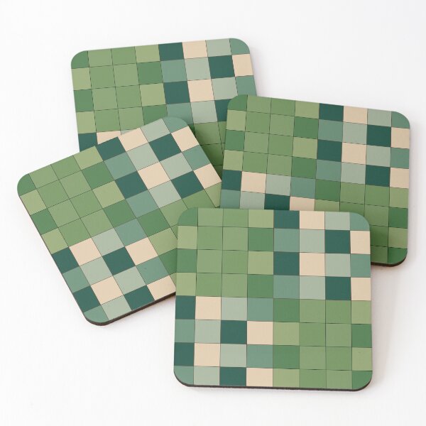 Item preview, Green Checkered Pattern designed and sold by Nisha Prabhu.