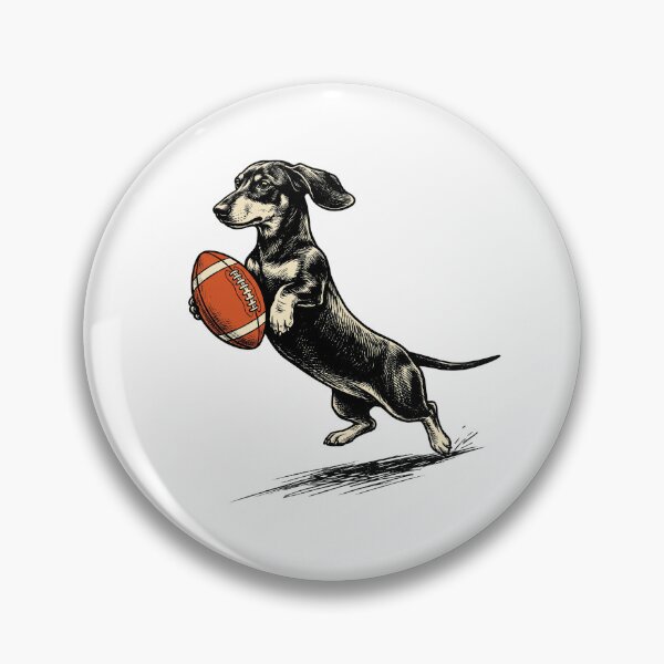 Item preview, Football Dachshund Run designed and sold by Roy & Tiffany.