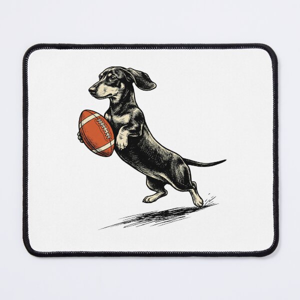 Item preview, Football Dachshund Run designed and sold by Roy & Tiffany.