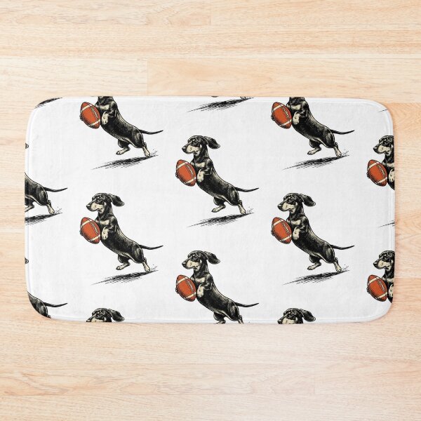 Item preview, Football Dachshund Run designed and sold by Roy & Tiffany.