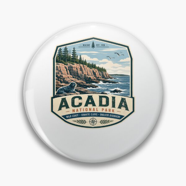 Item preview, Acadia National Park Maine Wild Coast Granite Cliffs Discovery designed and sold by Simsimah26Parks.