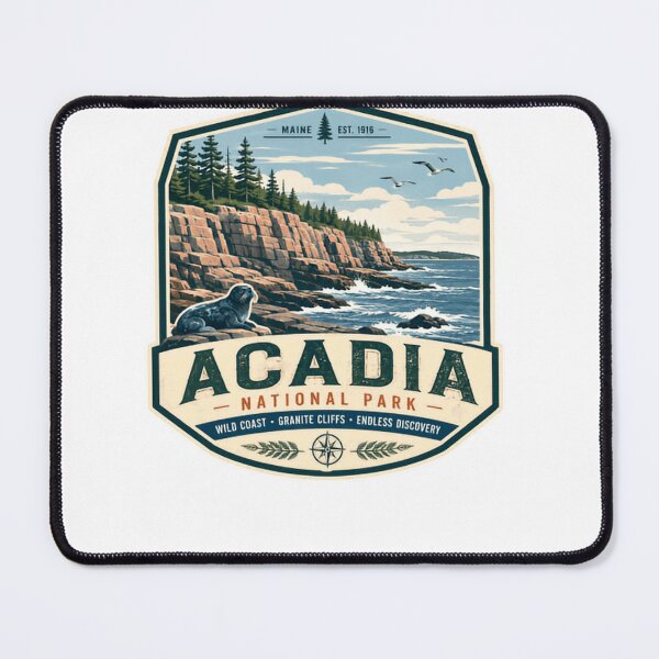 Item preview, Acadia National Park Maine Wild Coast Granite Cliffs Discovery designed and sold by Simsimah26Parks.