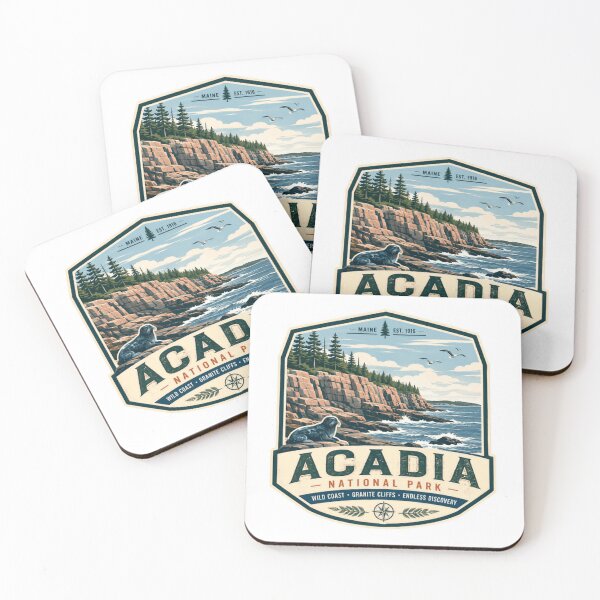 Item preview, Acadia National Park Maine Wild Coast Granite Cliffs Discovery designed and sold by Simsimah26Parks.