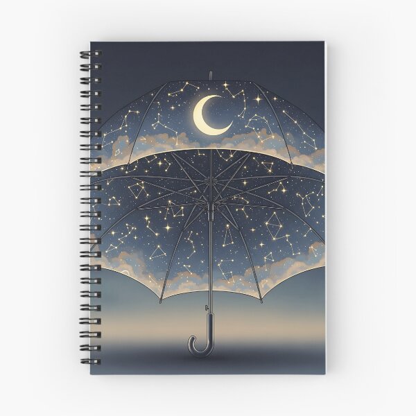 Item preview, Celestial Constellation Umbrella Crescent Moon Night Sky Art designed and sold by Michaelragheb.