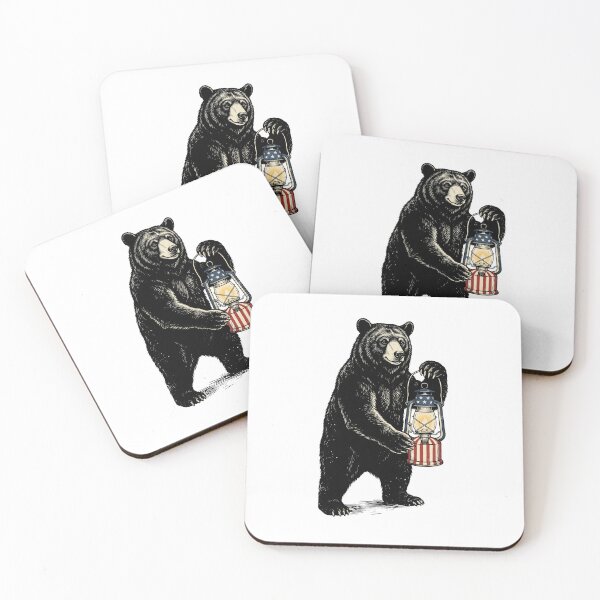 Item preview, Camping Lantern Bear designed and sold by Roy & Tiffany.