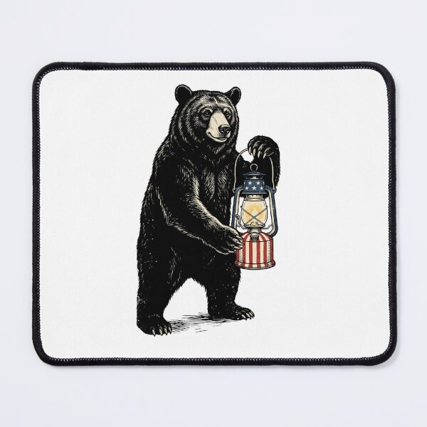 Item preview, Camping Lantern Bear designed and sold by Roy & Tiffany.