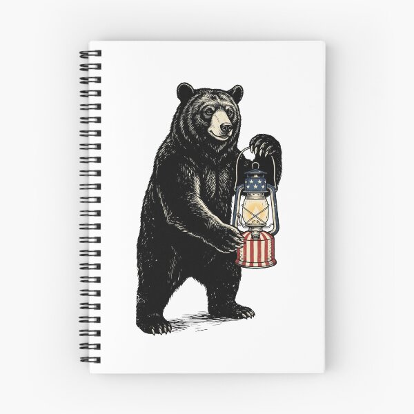 Item preview, Camping Lantern Bear designed and sold by Tiffany Roy.