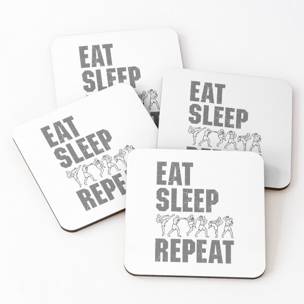 Item preview, Eat Sleep Fight Repeat MMA Mixed Martial Arts Fighter designed and sold by GrandeDuc.